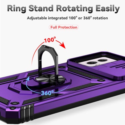 SunStory for Motorola Moto G Power 5G 2024 Case with Kickstand,Purple - color: Purple