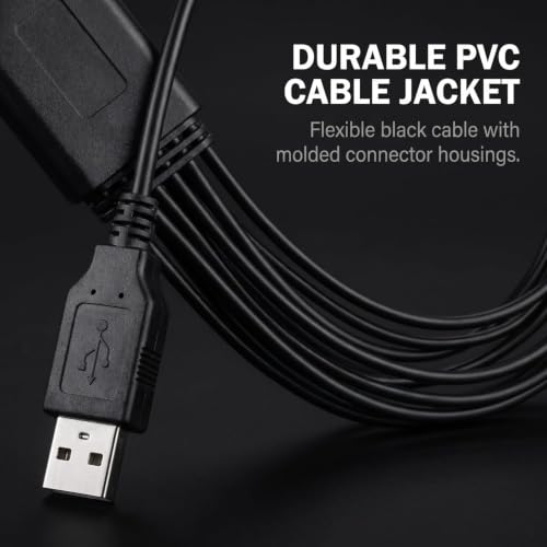 Black 10 in 1 Universal USB Cable, Multiple Universal Charging Cable for Cell Phones Blutooth Earphone Speaker Adapter Cable, 20cm Data Cable，Cables and Interconnects，USB Cables