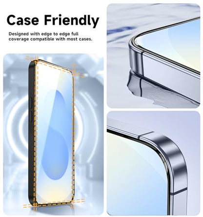 MAGIC JOHN 2 Pack for Samsung Galaxy S25 Screen Protector Easy Installation | 6.2 inch, NOT for Ultra, Auto Dust-Elimination, Bubble Free, HD Clear，9H tempered glass, Case Friendly, Anti-Shockproof - size: S25 6.2inch