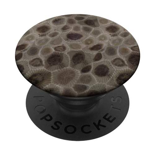Petoskey Stone- Michigan PopSockets Adhesive PopGrip - style: Adhesive PopGrip