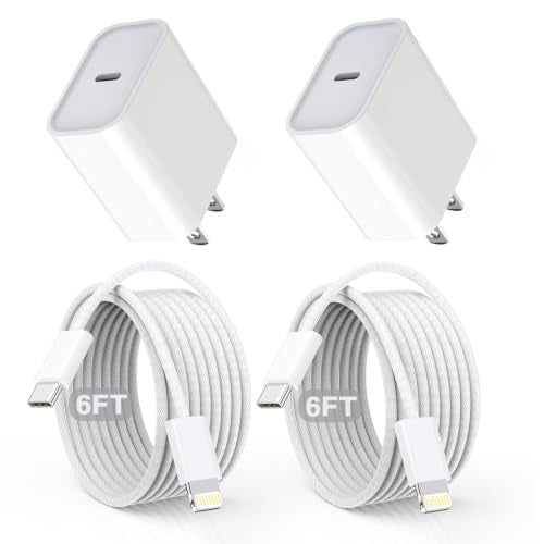 iPhone 14 13 Pro Max Charger Fast Charging,Apple Mfi Certified Fast Charger - color: White 6foot