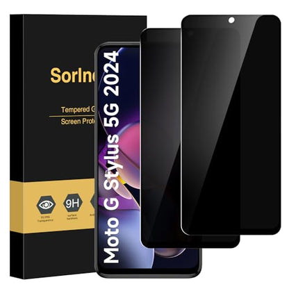 2 Pack Privacy Screen Protector for Motorola Moto G Stylus 5G 2024 - size: Moto G Stylus 5G 2024