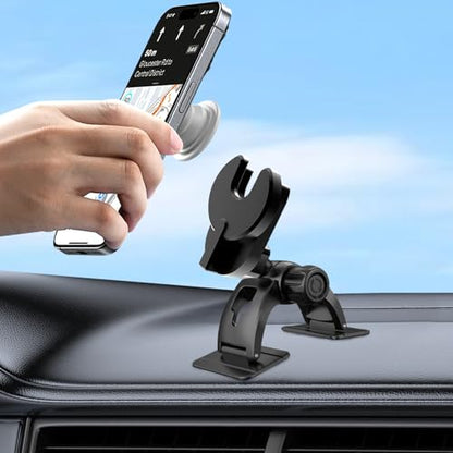 Car Phone Holder for Pop Socket, Dashboard Socket Grip Car Mount Dual Adhesive Base for Any Surfaces, Dash Sockets Phone Mount for Car, Works for iPhone Samsung All Smartphones with Pop Grip - style: Dashboard