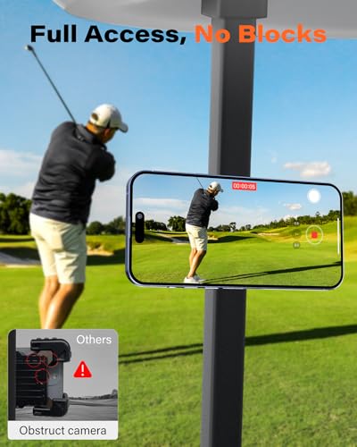 A2C Alloy Magnetic Golf Cart Phone Holder, Unique Golf Accessories for Men - color: 1x Iron Gray