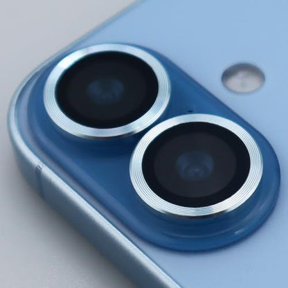 for iPhone 17 Camera Lens Protector Metal Tempered Glass Screen Accessories Cover (Blue) - color: Blue
