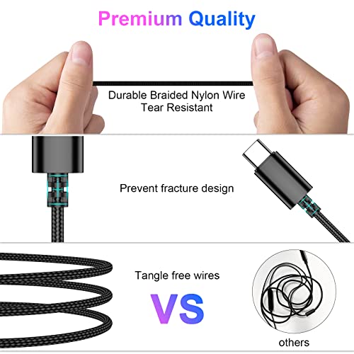 USB C Headphone Wired Earbuds for Samsung S26 Ultra S25 FE S23 A17 A16 A36 - color: Purple Blue
