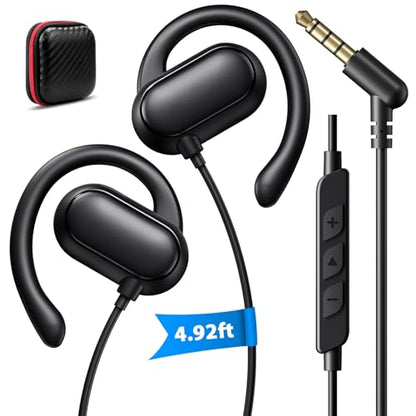 iMangoo 3.5mm Wired Earbuds Over the Ear Buds Open Earphones for Kids Women