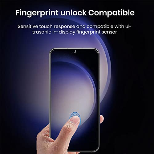 Galaxy S23 Plus Privacy Screen Protector Soft Film [2 Pack] and Tempered Glass Camera Lens Protector [1 Pack], Case Friendly 2 Way Anti Spy for Samsung S23+ (6.6") - size: S23 Plus