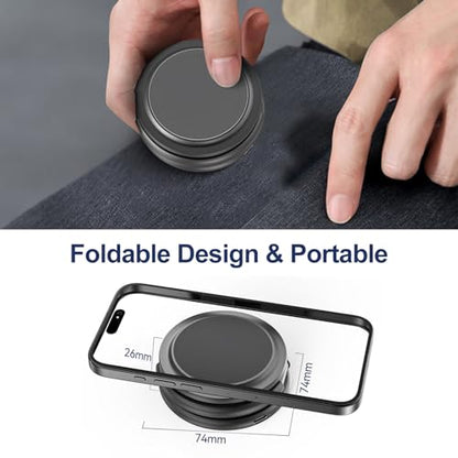 KU XIU X63 3 in 1 Charging Station for Apple, Aluminum Alloy Foldable Magnetic Wireless Charger, Travel Charger for iPhone 17/16/15/14/13/12 Series, Apple Watch & AirPods (with 20W Adapter)-Gray - color: Gray