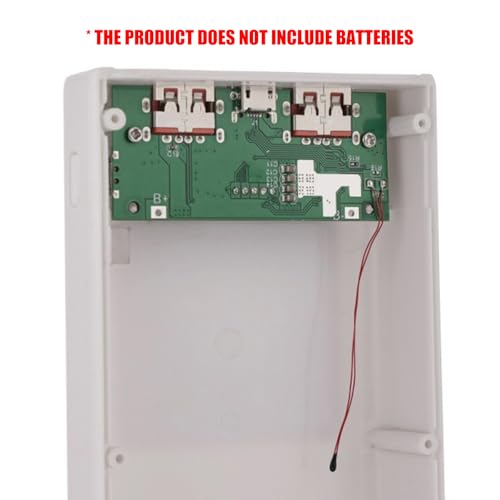 PD22.5W Polymers Charging Case Mobile Power Supply Enclosure Case Led Display Aluminum Alloy Shell Replaceable Battery Chargers - color: Black