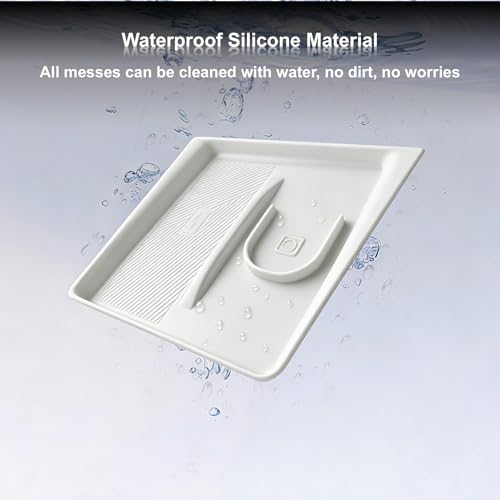 2-in-1 Wireless Charging Silicone Mat Fit for Tesla Model Y Juniper 2025+ - color: Black#2, size: Model Y Juniper