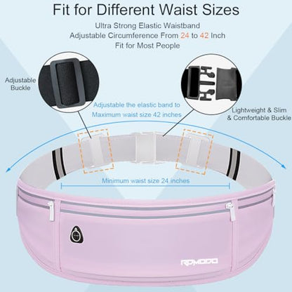 Running Fanny Pack for Women, Slim Running Belts for Men, Purple - color: 05-Purple