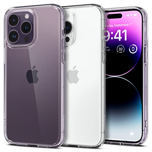 Spigen for iPhone 14 Pro Max Case, Ultra Hybrid [No Magnet Ring][Anti-Yellowing] - Crystal Clear - color: Crystal Clear, size: iPhone 14 Pro Max