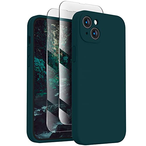 FireNova Designed for iPhone 13 Case, 6.1", Teal | Silicone Upgraded [Camera Protection] Phone Case, with Soft Anti-Scratch Microfiber Lining Inside - color: Teal, size: Iphone 13