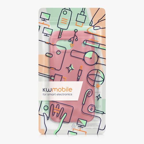 kwmobile Case Compatible with Google Pixel 8a Case - TPU Silicone Phone Cover with Soft Finish - Dark Rose - color: Dark Rose, size: Pixel 8a