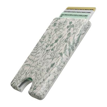 Casely MagWallet | Sage Garden | Green Floral | Slim Wallet Card Holder | Compatible with MagSafe | Soft-Touch Hard Silicone | Holds Up to 3 Cards - color: Sage Garden | Green Floral