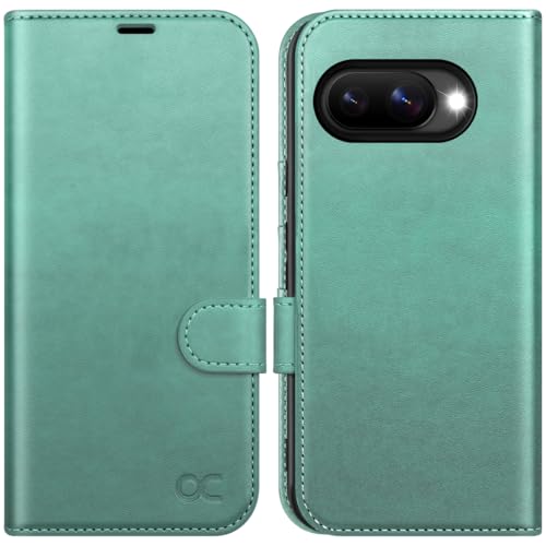OCASE Compatible with Google Pixel 10a Wallet Case, PU Leather Flip Folio Case with Card Holders RFID Blocking Kickstand [Shockproof TPU Inner Shell] Phone Cover 2026, Green - color: Green
