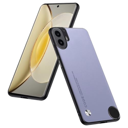 Phone Case Compatible with CMF Phone 1 (6.67"), Protective Cover in PU Leather - Light Purple - color: Light Purple