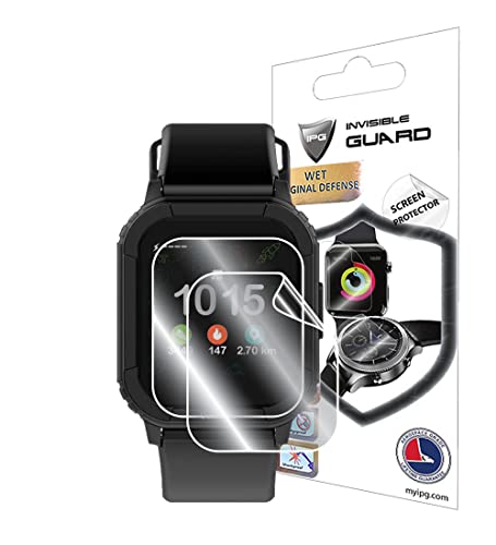 IPG for Cubitt Jr Smart Watch Fitness Tracker for Kids Hydrogel Screen Protector (2 Units) Invisible HD Clear Film Anti Scratch Guard-Smooth/Self-Healing/Bubble for Cubitt Jr