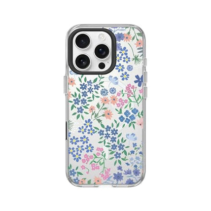 RHINOSHIELD Clear MagSafe Compatible Case for iPhone 16 Pro | Strong Magnetic, Anti-Yellowing, Transparent, High Clarity, Shockproof, Military Grade Drop Protection - color: Vibrant Garden of RhinoShield, size: iPhone 16 Pro - Camera Control Button
