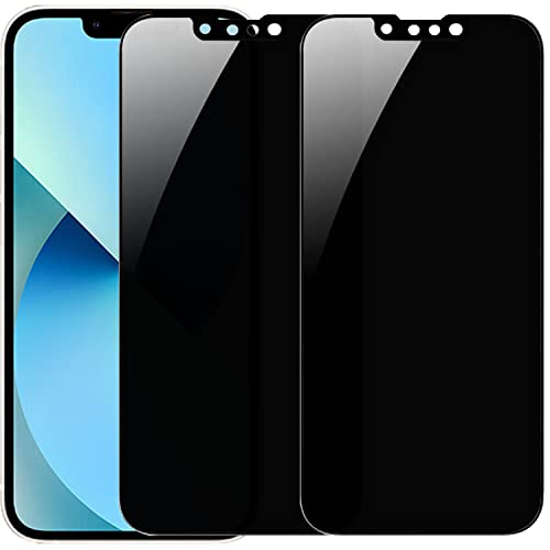 2 Pack 360 Degree Privacy Tempered Glass for iPhone 13/13 Pro/iPhone 14 / iPhone 17e /16e Anti-Spy Screen Protector 4 Directions Film 4 Sides 6.1 inch - size: For iPhone 17e / 16e/13 Pro/13 / 14
