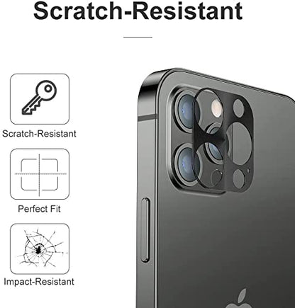 For iPhone Camera Lens Protector - [2 Pack] Premium Aluminum Alloy Back Rear Camera Lens Screen Cover Case Shield (Black-iPhone 13 Pro/13 Pro Max) - color: Black-iPhone 13 Pro/13 Pro Max