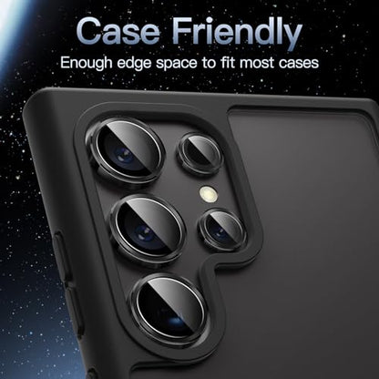 JETech Camera Lens Protector for Samsung Galaxy S24 Ultra, Black, 1 Set