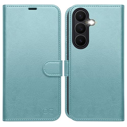 OCASE for Samsung Galaxy S26 Wallet Case, Card Holder, Ice Blue | RFID Blocking, Kickstand, Magnetic Closure, PU Leather Flip Folio, Shockproof TPU Shell, Protective Phone Cover (6.3") 2026 - color: Ice Blue, size: Samsung Galaxy S26