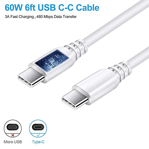 USB C Box Fast Wall Charger for Samsung Galaxy A37/A57/S25/S24 FE/A16/A17 - color: White