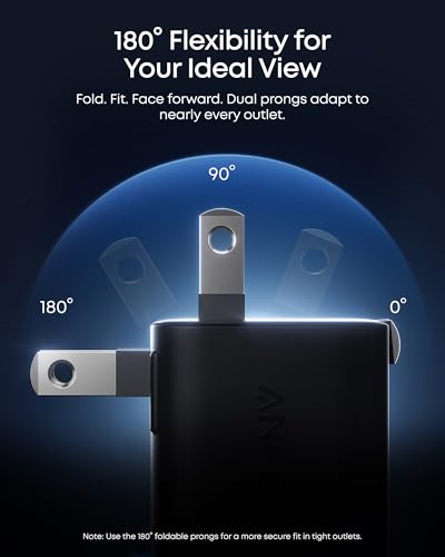 Anker Nano Smart Display Charger, 45W Max Fast Charger USB C for iPhone 17 - color: Blue