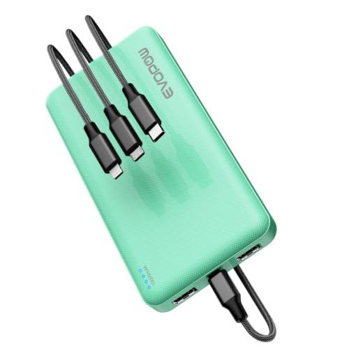 Portable Charger, 10000mAh Power Bank, Travel Battery Pack - color: Green
