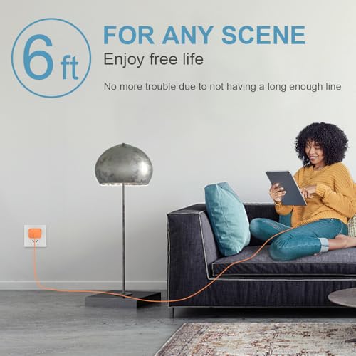 iPhone 17 16 15 Charger Fast Charging 3 Pack USB C Charger Block - color: Orange, size: 6FT