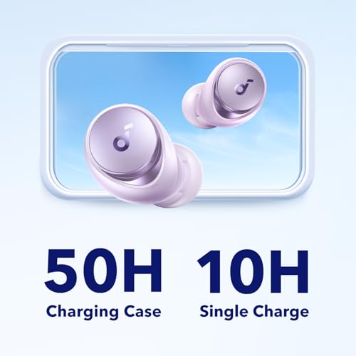 Soundcore by Anker Space A40 Adaptive Active Noise Cancelling Earbuds - color: Purple