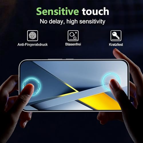 for Xiaomi POCO F8 Ultra 5G Screen Protector with Camera Lens Protector, 9H Hardness Anti-Scratch Tempered Glass flim, Case Friendly, Anti-Fingerprint,Anti-Scratch (2+2 PACK) - color: POCO F8 Ultra