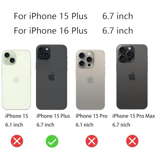 2 Pack Anti-Blue Privacy Tempered Glass for iPhone 15 Plus/iPhone 16 Plus 6.7 inch Mirror Anti-Spy Screen Protector Film Electroplated Blue - size: For iPhone 15 Plus / iPhone 16 Plus