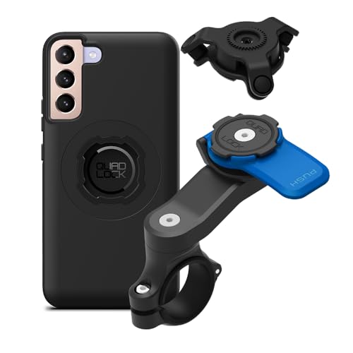 Quad Lock Moto Handlebar Kit with Dampener and MAG Case for Galaxy S22 Plus - size: Galaxy S22+