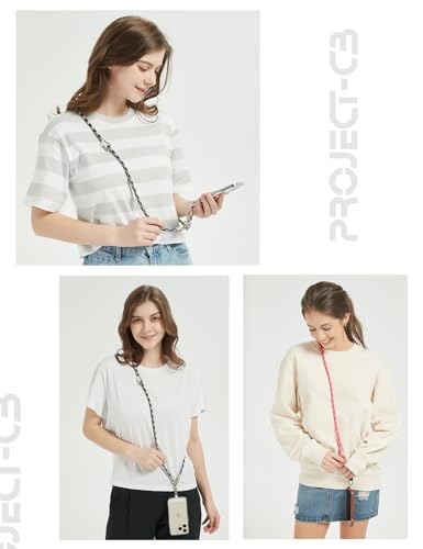Phone Lanyard×1,Phone Tether Tab×2, Crossbody Cell Phone Lanyard,Rope Lanyard,Universal Adjustable Phone Strap (SkyBerry-S) - color: Skyberry-s
