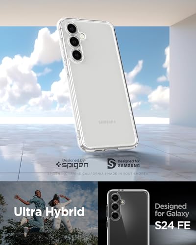 Spigen for Galaxy S24 FE Case, Ultra Hybrid [No Magnet Ring] [Anti-Yellowing] - Crystal Clear - color: Crystal Clear, size: Galaxy S24 FE