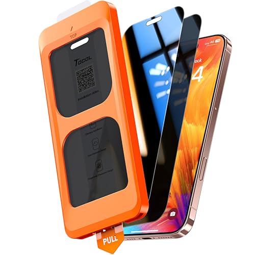 TOCOL for iPhone 16 Pro Max Privacy Screen Protector - color: Privacy
