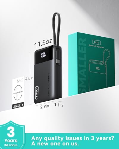 INIU Portable Charger, Smaller 45W Fast Charging Power Bank, 20000mAh Beige - color: Beige, size: 20000mAh