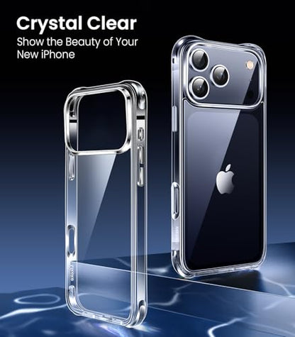 Mkeke for iPhone 17 Pro Max Case Clear, [Not Yellowing] [Military-Grade Drop Protection] Protective Clear for Apple 17 Pro Max Case with Shockproof Bumper 2025 - size: for iPhone 17 pro max 6.9"