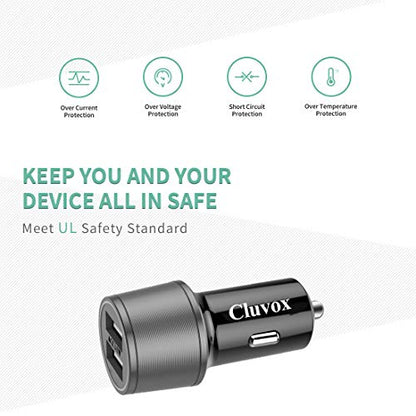 36W Rapid USB Car Charger for Samsung Galaxy S26/S25 Plus/Ultra/A57/A56/A37 - color: Dark Grey, size: 3.3ft cable