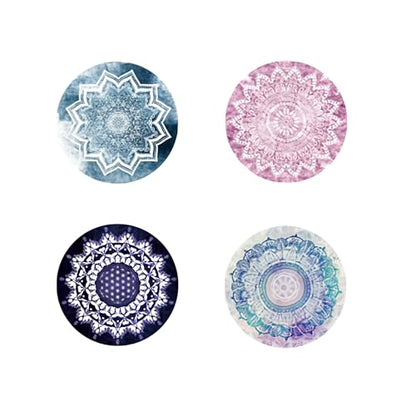 4 Pack Multi Function Cellphone Stand Bohemian Style Foldable Holder Grip for Smartphones and Tablets