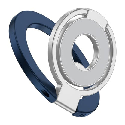Magnetic Phone Ring Holder for MagSafe, Removable MagSafe Phone Grip Stand - color: blue