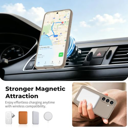zapica Magnetic for Samsung Galaxy S26 FE Case/S25 FE Case, Desert Gold - color: Desert Gold, size: Samsung Galaxy S26 FE/S25 FE 6.7''