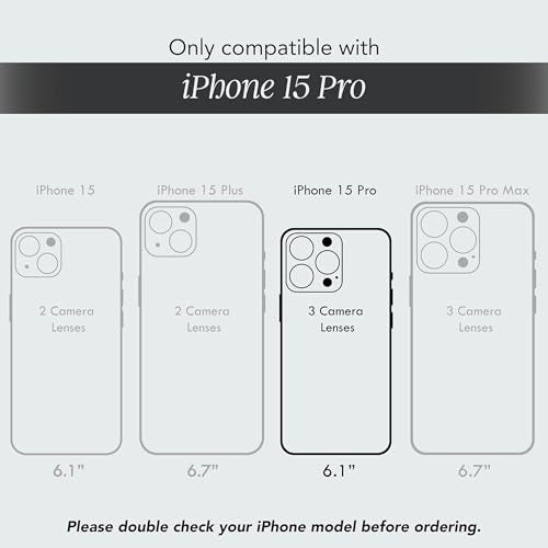 COCOMII Rectangle for iPhone 15 Pro Case, Black Crocodile Leather | Compatible with MagSafe Wireless Charging, Shockproof 10ft Drop Protection, Camera & Screen Protection, Premium Glossy Finish - color: Black Crocodile Leather, size: iPhone 15 Pro (6.1")