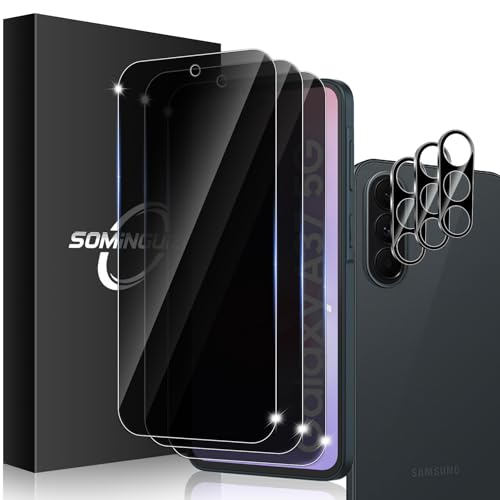 3+3 for Samsung Galaxy A37 5G Privacy Screen Protector Camera Protector - size: Galaxy A37 Privacy