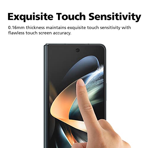 2 Pack Anti Glare Matte Screen Protector for Samsung Galaxy Z Fold 6, [Front Screen Only] EPU+TPU Hybrid Film, Anti Fingerprint, Self-Healing, Case Friendly, Easy Installation - size: Galaxy Z Fold 6