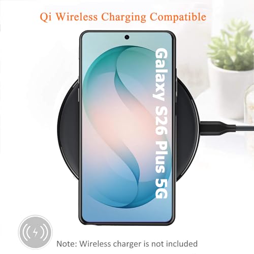 Wireless Charging Case for Galaxy S26 Plus, Upgraded 12000mAh Rechargeable Portable Charging Case Compatible with Galaxy S26 Plus (6.7 inch) with Carplay Extended Battery Pack Charger Case (Black) - size: Galaxy S26 Plus -12000mAh