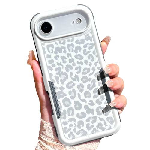 Cute Case for iPhone 17 Air, White Leopard Cheetah - color: iPhone 17 Air